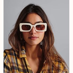 Free People Temptation Rectangle Sunglasses